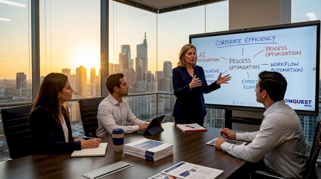 Executive leads discussion on industry terms