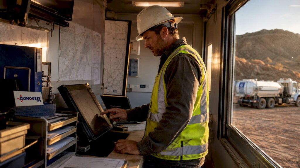 Logistics coordinator managing water delivery schedules